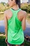 Fitness Racerback Singlet - Fluro Green - RunFaster