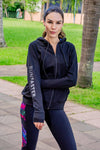 Freedom Zip Jacket - Black/Fantasy - RunFaster