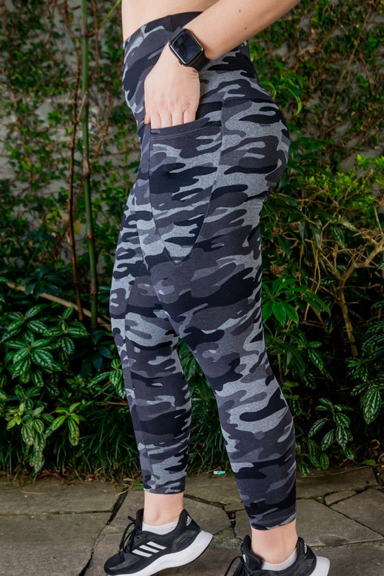 High Waist 7/8 - Camo - RunFaster