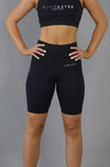 High Waist Long Shorts - Black - RunFaster