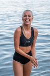 Keyhole Sports Bra - Black - RunFaster