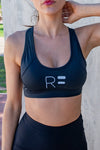 Keyhole Sports Bra - Black - RunFaster