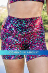 Mid Waist Mid Shorts - Starry Nights - RunFaster