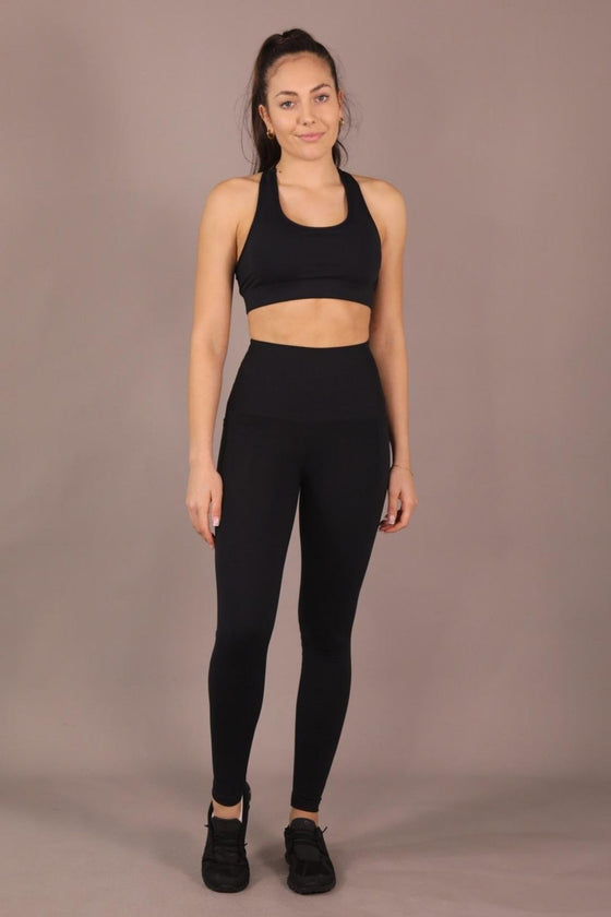 Preorder - High Waist FL - Black - RunFaster