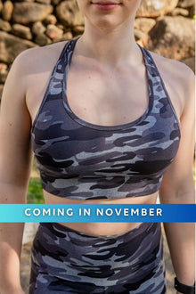  Racerback Sports Bra - Camo - RunFaster