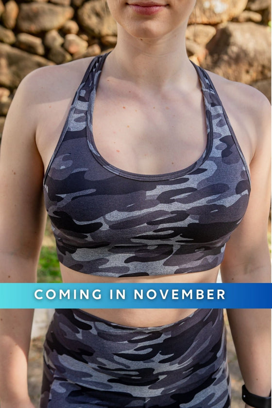 Racerback Sports Bra - Camo - RunFaster