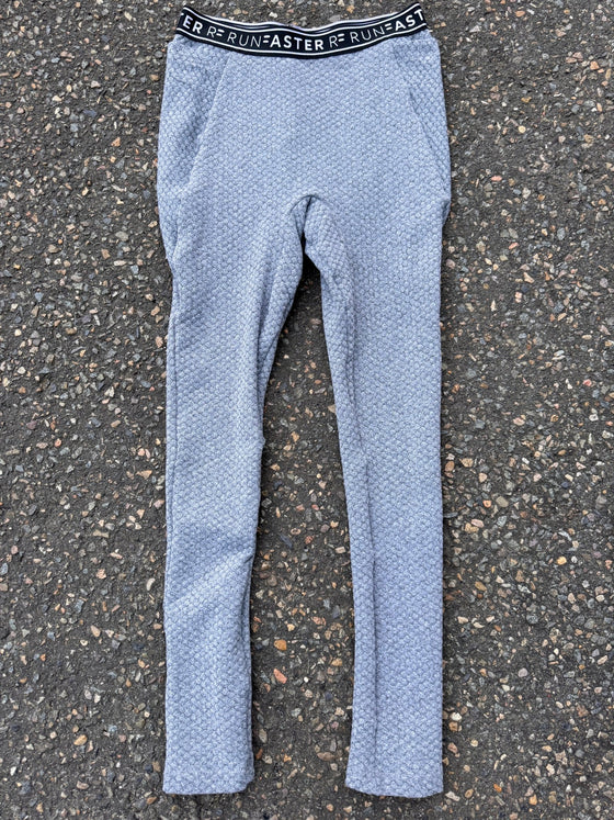 Sample High Waist 7/8 - Grey RF Elastic - RunFaster